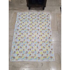 Vintage Lil Shavers Patchwork Baby Quilt Child Yellow‎ Little 1970 Mop Top Hair